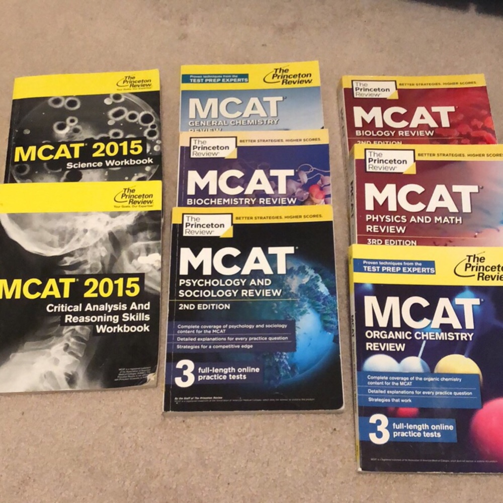 Princeton MCAT Review books